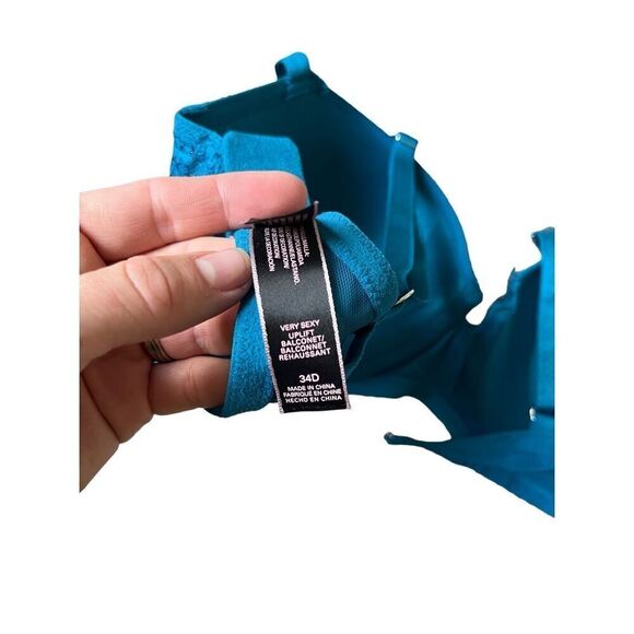 Victoria’s Secret Very Sexy Uplift Balconet Bra size 34D Blue - Picture 3 of 6